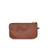 Leather key holder with zipper - Women's leather keychains | The Bridge