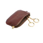 Leather key holder with zipper - Women's leather keychains | The Bridge