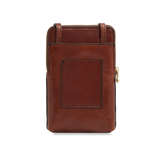 Étui de téléphone en cuir - Marron/or - Accessoires en cuir | The Bridge