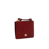 Women's Leather Card Holder Story - Barolo/gold | The Bridge