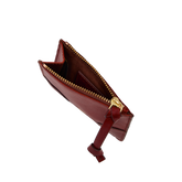 Women's Leather Card Holder Story - Barolo/gold | The Bridge