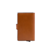 Leather snap card holder with RFID protection | The Bridge
