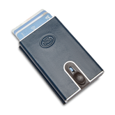 RFID leather card holder with snap closure | The Bridge