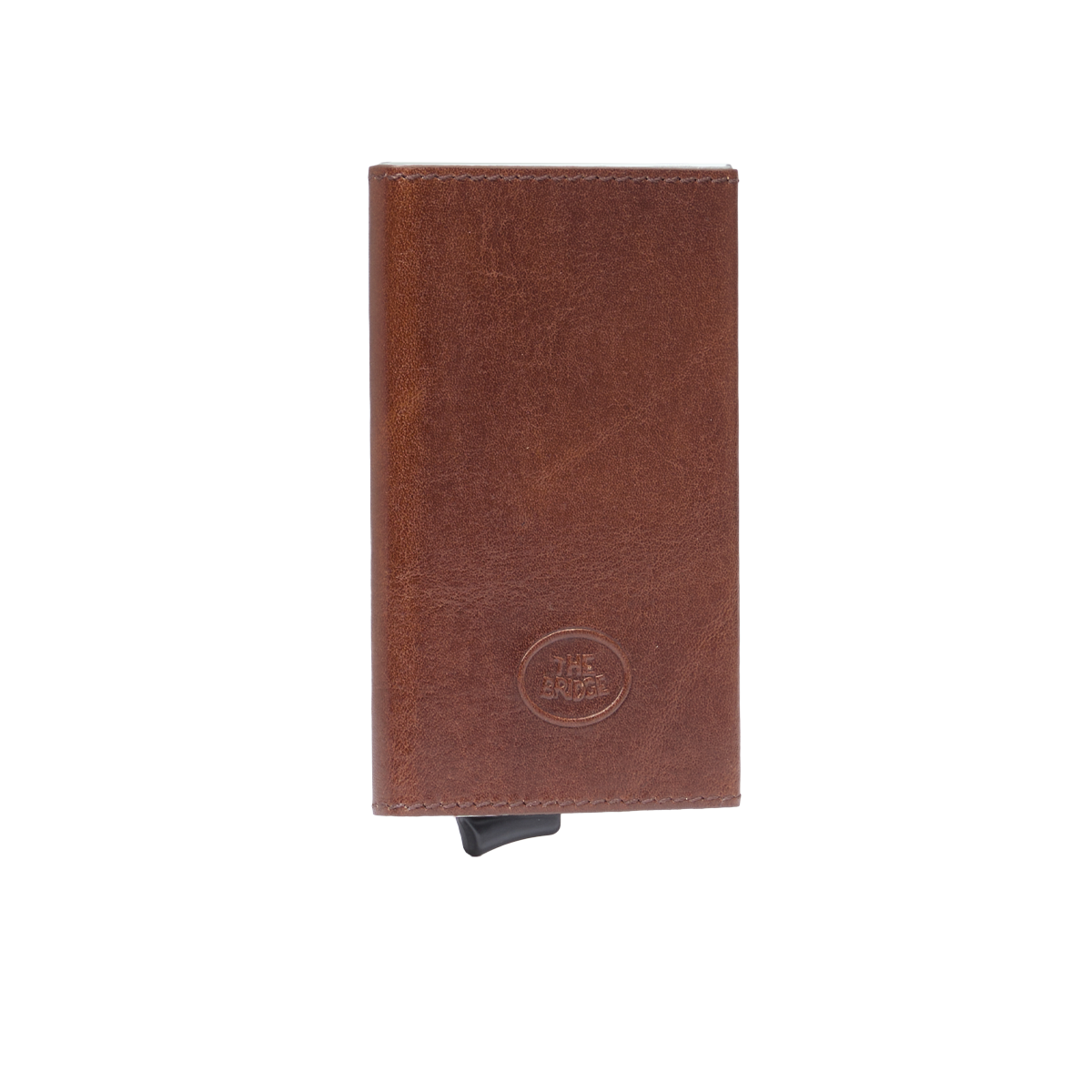 Porta carte di credito doppio con sliding system Piquadro B2, moro
