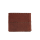 Portefeuille en cuir pour homme avec porte-monnaie - Marron | The Bridge