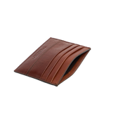 Porte-cartes en cuir compact - Marron | The Bridge