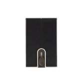 Leather pop-up card holder with RFID protection - Black | The Bridge