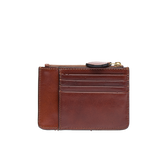 Leather card holder for women with zip | The Bridge