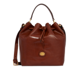 Leather bucket bag with strap | The Bridge