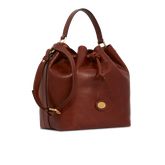 Leather bucket bag with strap | The Bridge