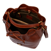 Leather bucket bag with strap | The Bridge