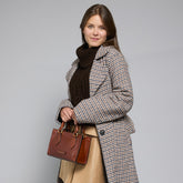 Leather handbag with removable shoulder strap | The Bridge