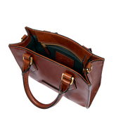 Leather handbag with removable shoulder strap | The Bridge