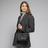 Leather handbag with removable shoulder strap | The Bridge