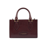 Leather handbag with removable shoulder strap | The Bridge