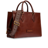 Leather handbag with removable shoulder strap | The Bridge