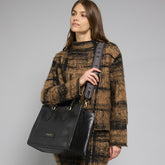 Leather handbag with removable shoulder strap | The Bridge