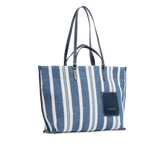 Leather and fabric shopper bag | The Bridge