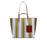 Leather and fabric shopper bag | The Bridge