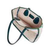 Sac cabas en cuir et paille de Vienne | The Bridge