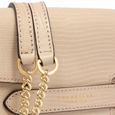 Borsa tracolla pelle con catena stampa lizard - BORSE A SPALLA | The Bridge