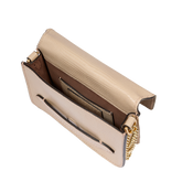 Lizard-print crossbody bag with chain | The Bridge