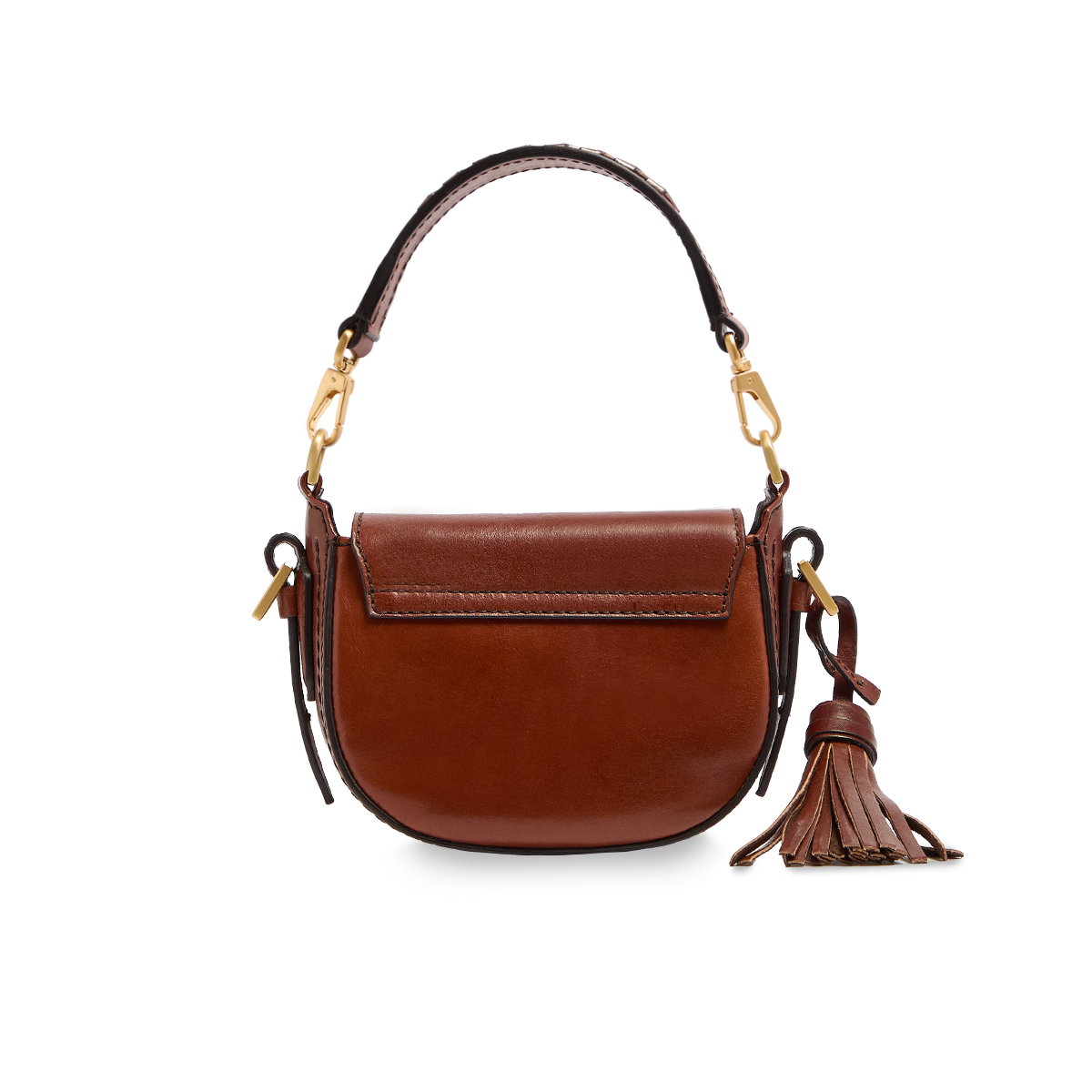 Pearl District Holiday Edition – leather shoulder bag with bronze