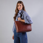 Borsa shopper in pelle | The Bridge