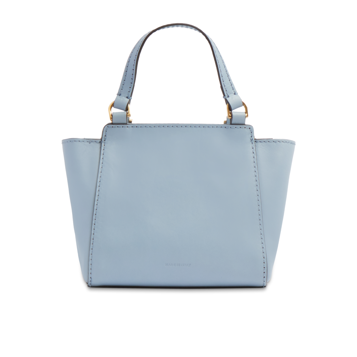 Women's leather bag with removable shoulder strap WATER WITH GOLD