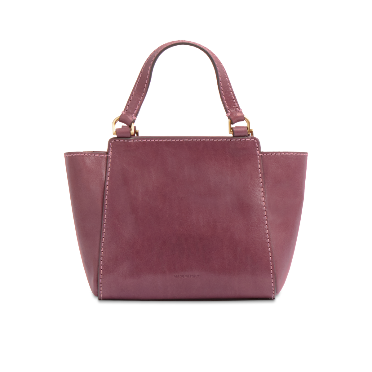 【R&B】Lady Women's leather bag with removable shoulder strap ORCHID WITH GOLD