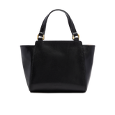 Leather crossbody bag Lucrezia - Black/gold | The Bridge