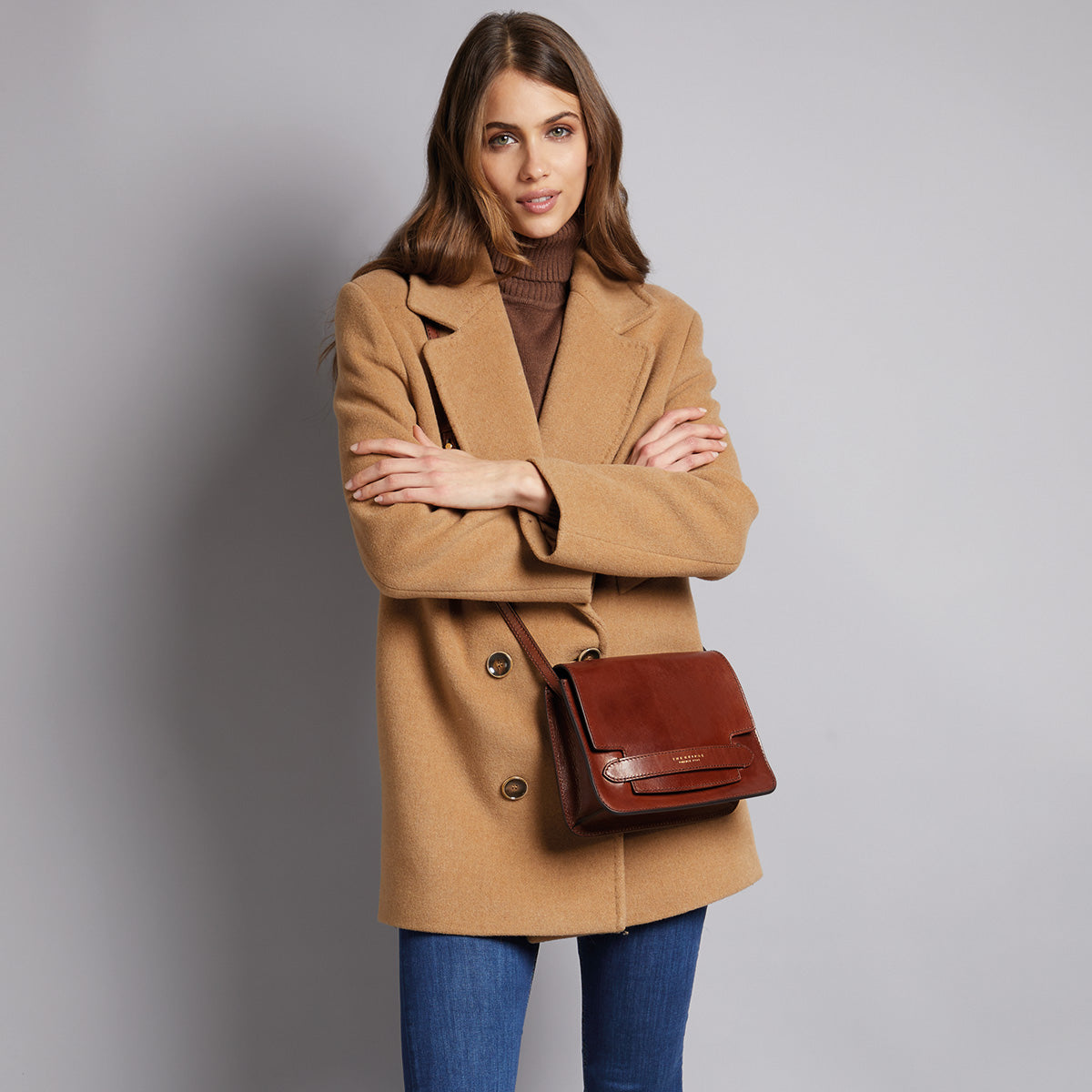 Leather crossbody bag