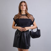 Mini leather hobo bag | The Bridge