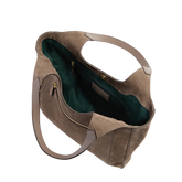 Borsa hobo in pelle - Greige | The Bridge