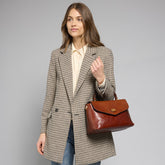 Leather handbag with removable shoulder strap | The Bridge