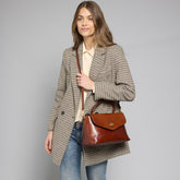 Leather handbag with removable shoulder strap | The Bridge