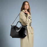 Bolso bandolera piel con cremallera talla L | The Bridge