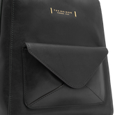 Women’s leather backpack with front pocket | The Bridge