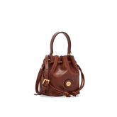 Mini bolso saco de piel con bandolera - Bolsos De Mano | The Bridge