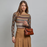 Mini leather handbag with removable shoulder strap | The Bridge