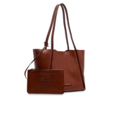 Leder-Shopper mit passender Pochette - Shopper Taschen | The Bridge