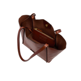 Leder-Shopper mit passender Pochette | The Bridge