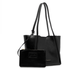 Bolso shopper de piel con pochette a juego | The Bridge