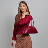Damen-Schultertasche aus Leder | The Bridge