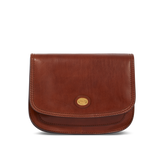 Leather shoulder bag with compartments | The Bridge