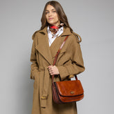 Sac bandoulière en cuir avec compartiments | The Bridge