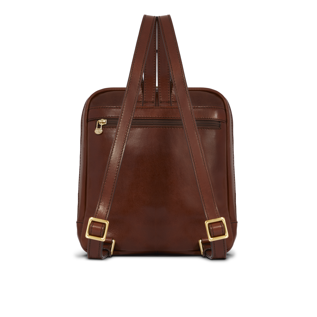 brown leather backpack ebay Backpack in leather small size with front pocket