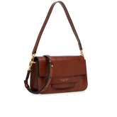 Leather shoulder bag with crossbody strap | The Bridge