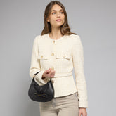 Leather women's bag with removable strap small size | The Bridge