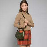 Leather women's bag with removable strap small size | The Bridge